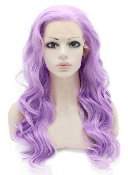 ♥️ MONI 24” PURPLE WAVY LACE FRONT WIG? *NEW* Amazon.com : AFBeauty Purple Wig Lace Front Synthetic Hair  main image 3