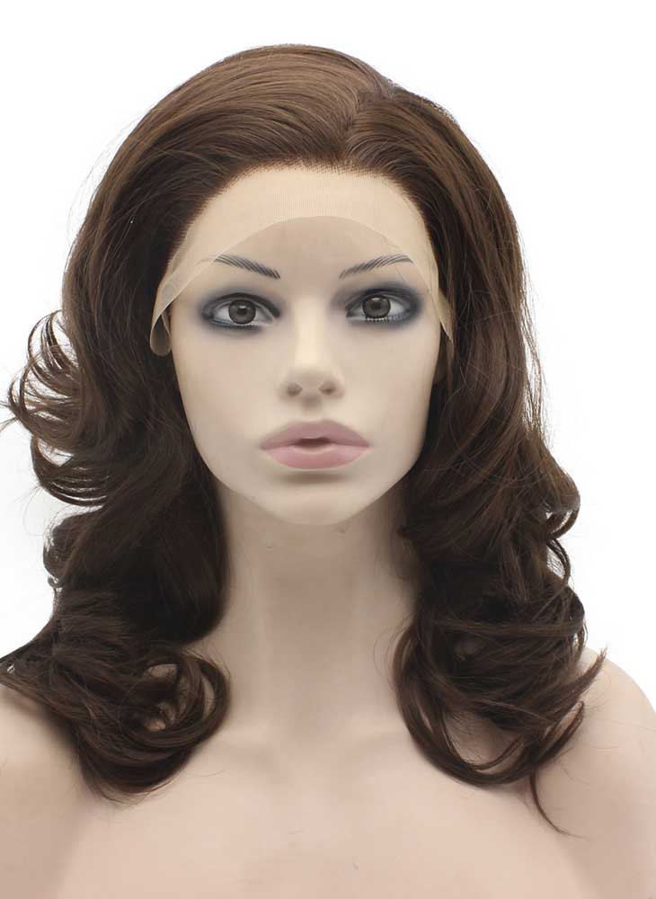 Natural Brown Wavy Wig (16in)