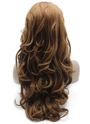 Auburn Long Wavy Synthetic Wig