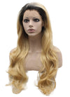 Blonde Ombre Long Wavy Synthetic Wig