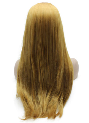 Blonde Straight Lace Front Synthetic Wig