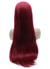 Dark Red Deep Parting 13*6 Synthetic Wig