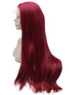 Dark Red Deep Parting 13*6 Synthetic Wig