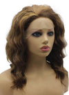 Highlight Brown Shoulder Length Curly Wig