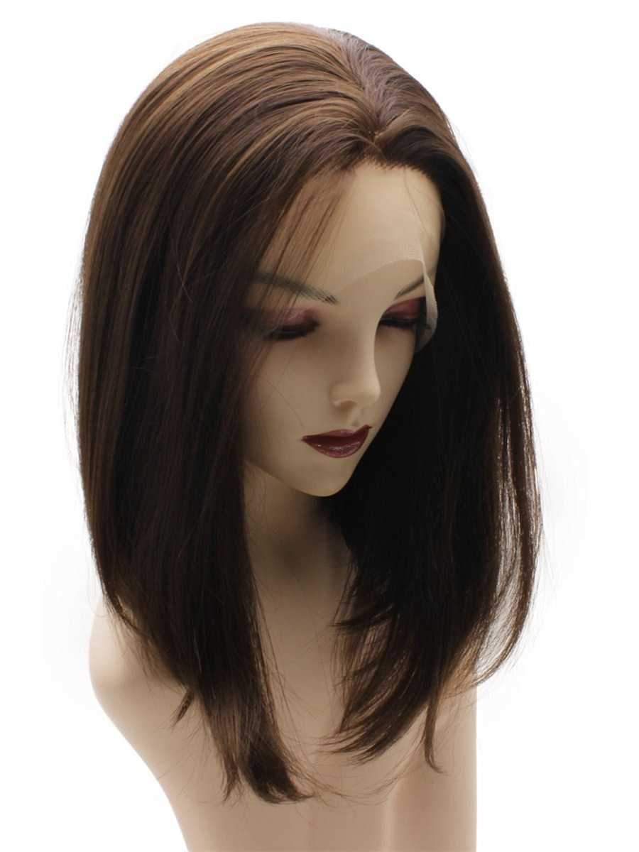 Brown Lace Front Short Wig Bob Synthetic-bob wig