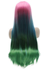 Colorful Ombre Lace Front Synthetic Wig