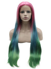 Colorful Ombre Lace Front Synthetic Wig