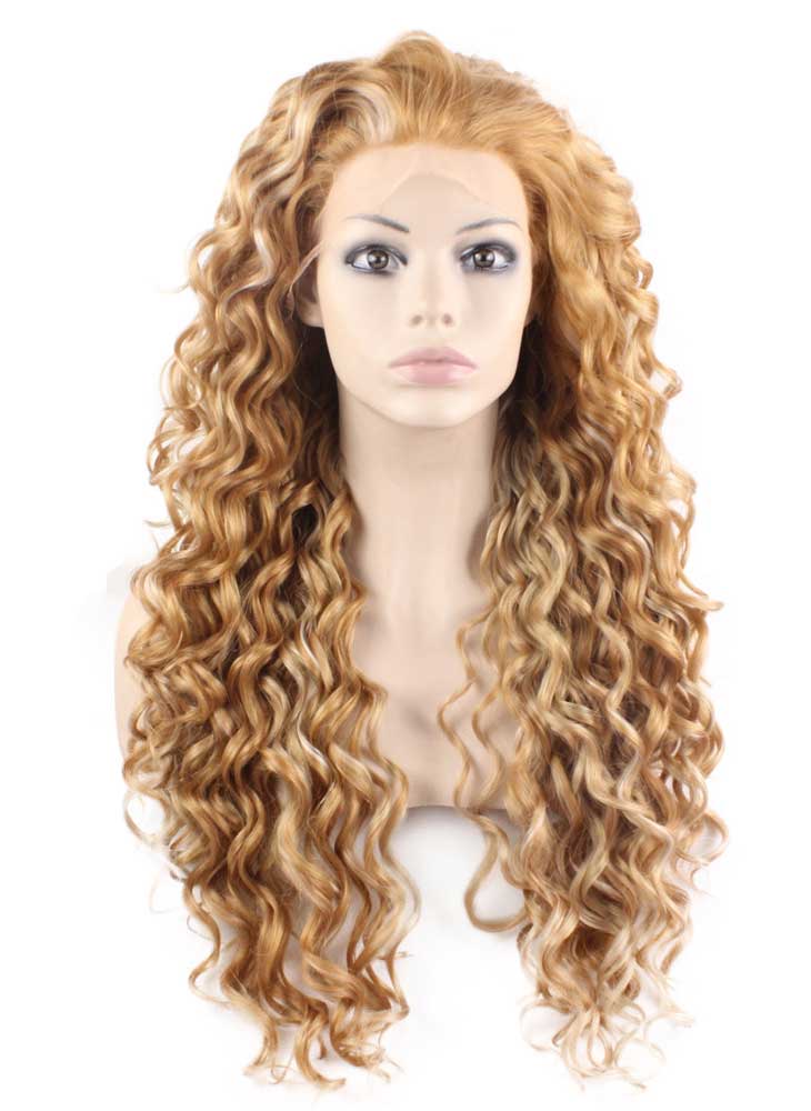 Blonde Mix Long Curly Wig (26in)