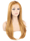 Long Straight Blonde Natural Lace Front Synthetic Hair Wig