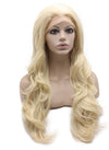 Long Wavy Synthetic Lace Front Blonde Tinsel Wig