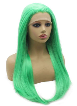 Mint Green Long Straight Wig