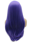 Purplish Blue Long Straight Wig