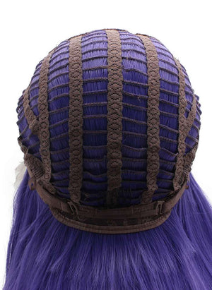 Purplish Blue Long Straight Wig