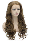 Long Wavy Ash Blonde Natural Lace Front Synthetic Hair Wig