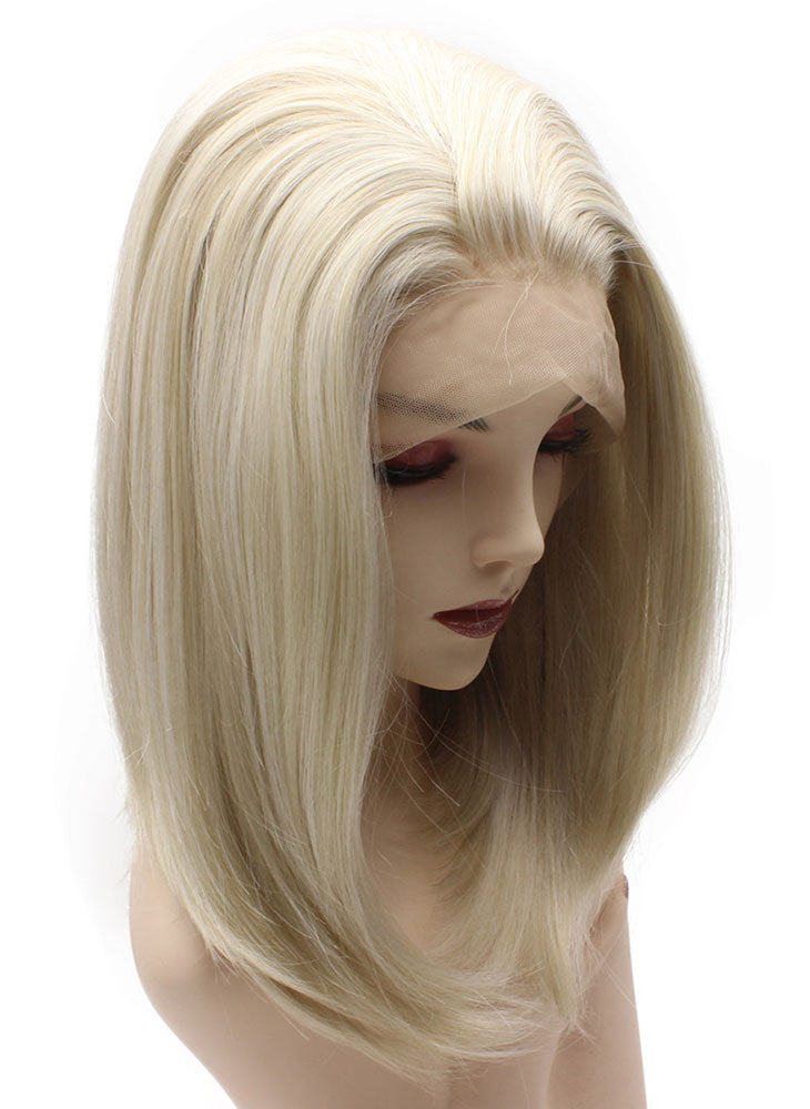 Blondie | Platinum/ Icy Blonde Long Synthetic Lace Front Wig