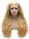 Yellowish Orange Ombre Kinky Curly Wig