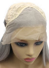 Long Straight Gray Lace Front Synthetic Hair Wig