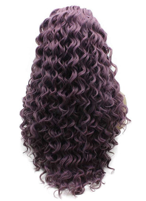 Extra Long Lavender Purple Long Curly Wig (26in)