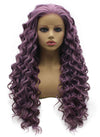 Extra Long Lavender Purple Long Curly Wig (26in)