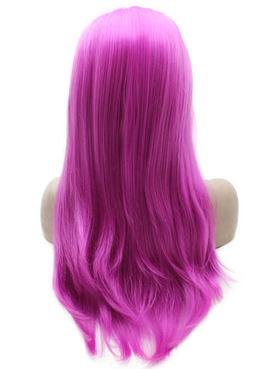 Rose Pink Long Straight Wig