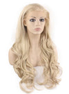 Long Wavy Ash Blonde Natural Lace Front Synthetic Hair Wig