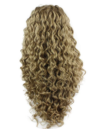 Ash Blonde Long Curly Wig (26in)