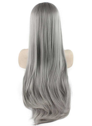 Silver Long Straight Wig