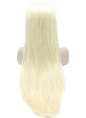 Pale Blonde Long Straight Wig