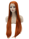 Reddish Blonde Long Straight Wig