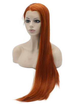 Reddish Blonde Long Straight Wig