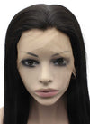 30inch Extra Long Straight Black Natural Synthetic Lace Front Wig