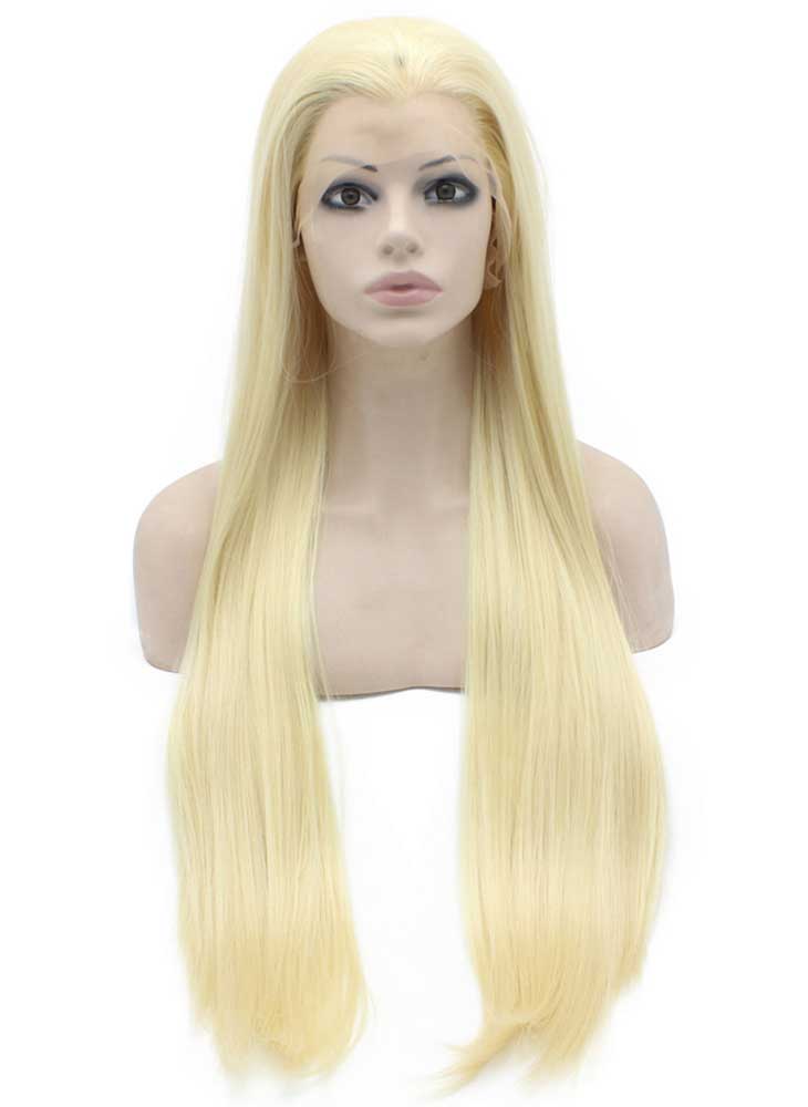 Natural Blonde Long Straight Wig