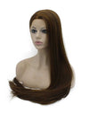 Brown Highlight Long Straight Wig