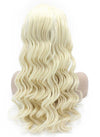 Long Wavy Light Blonde Heat Friendly Natural Lace Front Synthetic Wig