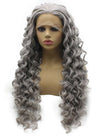 Extra Long Silver Gray Long Curly Wig (26in)